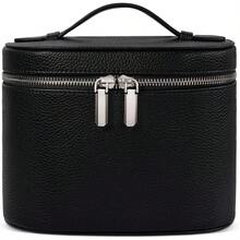 Portable Christmas Gifts Cosmetic Bag - Travel Toiletry Organizer With Compartments & Handle For Women - Black - View 1