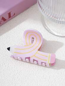 1 Stück Buch & Bleistift geformter Muster, lustige Büroartikel Serie Haarspange, lässiger modischer Campus Stil Haaraccessoire für Frauen, geeignet für Pendeln, Fotoshooting Haaraccessoires Mode Haarklammern Damen Haarklemmen lässige Haarklammer Herbst Accessoires Herbst Mode Haarklammer Winter für Urlaubsoutfits Frau