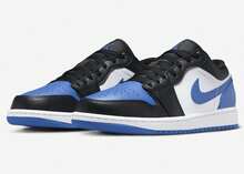 Nike Air Jordan 1 Low "Royal Toe"100% ORIGINAL PRODUCT REF 553558-140 - ĐEN VÀ XANH - Xem 2