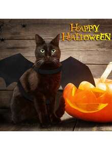 1/3 buc aripi de liliac pentru pisică, potrivite pentru costum de petrecere de Halloween, accesorii pentru costum de liliac pentru animale de companie mici/medii, decor drăguț pentru ținută de câine și pisică