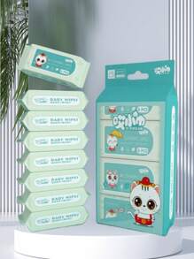 8pcs/Pack Daily Cleansing Wet Wipes, Suitable For Hand & Face Cleaning, Christmas & New Year Gift