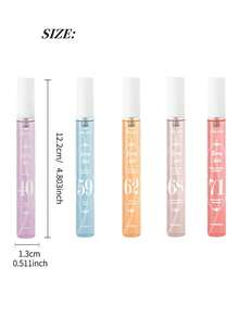10ml Beach Fragrance Spray Set With 5 Different Scents | Long-Lasting, Natural, Fresh, And Charming, Portable Air Freshener Spray Suitable For Parties | Gatherings | Gifts For Girlfriends Birthday Gifts | Valentine's Day Gifts | Christmas Gifts - Various Fragrances - View 7