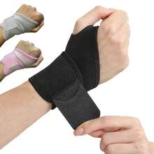 Adjustable Wrist Brace Women & Men Support Wrap Strap Hand Carpal Tunnel Brace Fitness Suitable Both Right Left Hand - Đen-2 chiếc - Xem 1