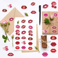 500pcs Lips Roll Stickers, 10 Styles Insect Stickers For Parties, Walls, Scrapbooks, Envelopes, Birthday And Greeting Cards
