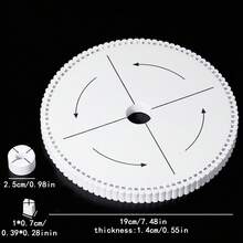 4Size Round&Square Bracelet Knitting Kumihimo Disc Disk Tray Braided Rope Knot Knitting Weaving For DIY Jewelry Bracelet Making Design Board - Rope Braiding Machine - View 18
