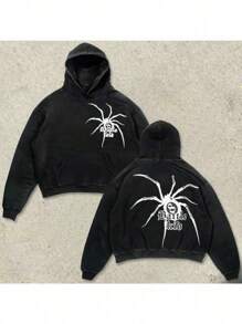 2025 Loose Harajuku Retro Skull Print Hoodie Y2k Couple Streetwear Hooded - JL730-11 - 查看 2