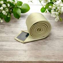 DOZE GOLDEN Men's Ties Slim Tie STRIPED TWILL FABRIC Casual, Perfect For Friends As A Gift Wedding Daily Use - 米色 - 查看 2