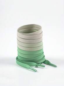 1 par de cordones de zapatos de moda con degradado de color, disponibles en múltiples colores, cordones elegantes para tenis, zapatos casuales, accesorios para zapatos