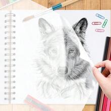 LJ Tracing Paper Roll 18 Inch X 30 Yards White Translucent Pattern Paper Trace Paper For Sewing Drawing Sketching LJ - 白色 - 查看 5