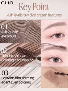 Clio K-Beauty KILL BROW SLIM ASH BROWCARA 眉胶，眉部定型啫喱，超细刷头，轻松打造精致眉妆，防水眉胶，持久防晕染，眉部定型液，眉部填充，丰盈眉部定型啫喱，附赠眉刷，强力定型眉胶，韩国化妆品 - 02 LIGHT ASH - 查看 7