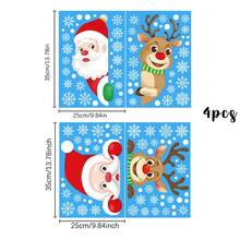 Window Clings Window Decorations Xmas Window Flakes Decals For Home Deer Santa Claus And Snowflakes,Stickers,Wall Decal, Vinyl Decal For Home Decorations,Spring Decoration Items Refresh Your Home,Rama Decoration Stickers Christmas Decorations Room Decor Christmas - Multicolor - View 14