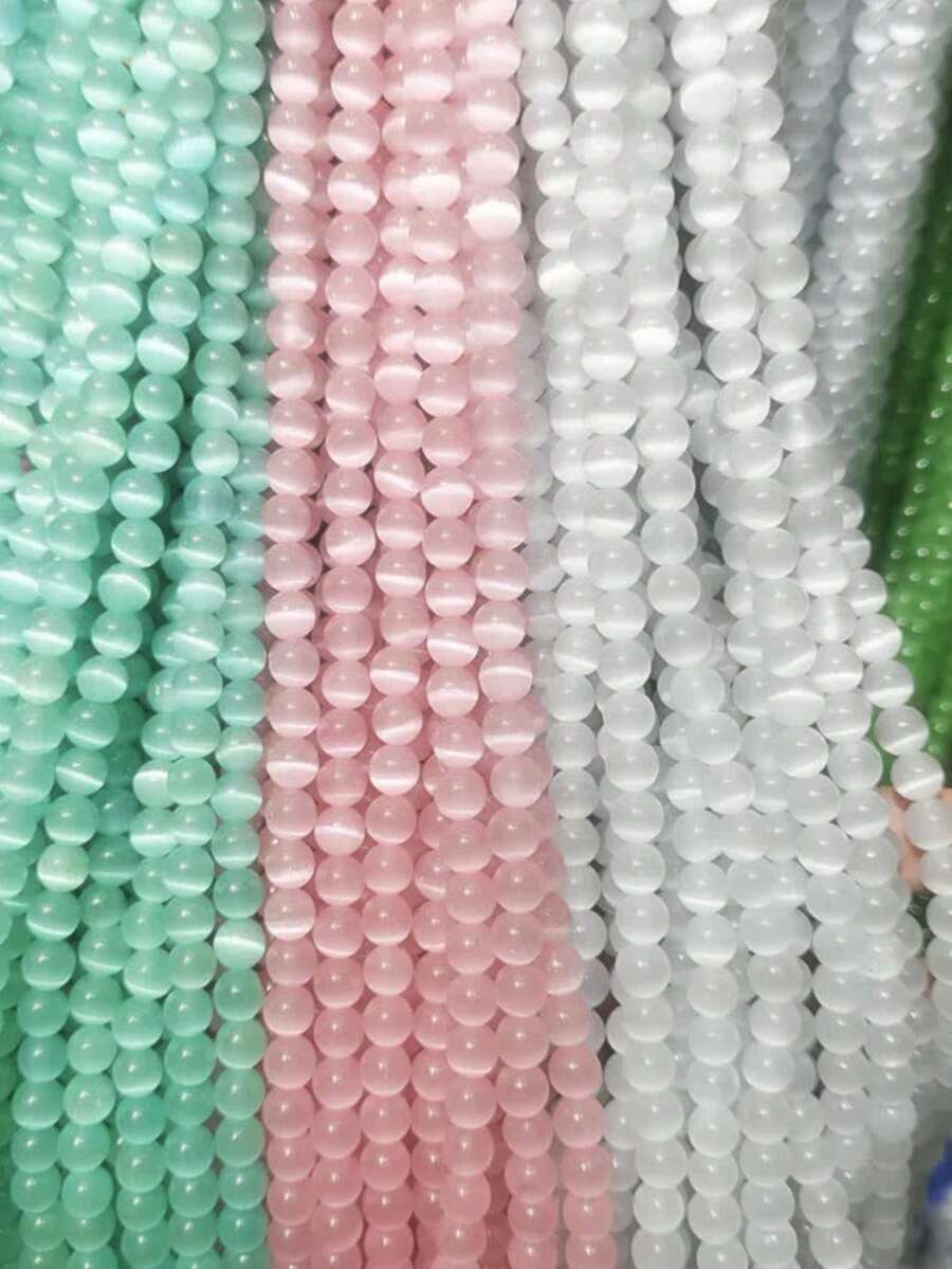 1 buc Mărgele de Piatră Lunii, Mărgele Libere din Cristal Alb, Mărgele Transparente Ochi de Pisică, Mărgele Autentice din Piatră Lunii, Mărgele Rotunde Netede DIY, Potrivite pentru Confecționarea de Bijuterii, Brățări, Brățări de Gleznă, Coliere, Cercei, Bijuterii Artizanale, Ideale pentru Cadouri de Sărbători, Cadouri pentru Înapoi la Școală, Halloween, Crăciun