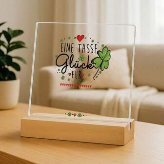 Decorative Plaque & Signs A Cup Of Happiness For - With Desired Name From Desired Name - Cute Desk Decor And Office Decor For Women - Gift Idea For Friends To Design Yourself, Also Perfect Room Decor And Wall Decor, As Well As Table Decor