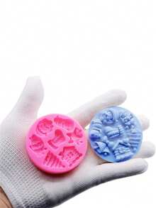 1 molde de silicone líquido rosa, molde de decoração de Natal para árvore de Natal, rena, doces, chocolate, boneco de neve, chapéu de Papai Noel, floco de neve, topo de bolo de Natal, suprimentos de artesanato de resina, molde de creme de Natal, decorações de Natal, pijamas de Natal, presentes de Natal, decoração de Natal - Rosa - Ver 9