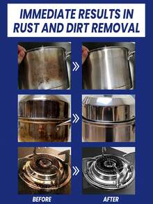 Stainless Steel Cookware Cleaning Paste, Removes Pot Bottom Stains, Multi-Purpose Cleaning, Effective Cleaning Without Damaging Items