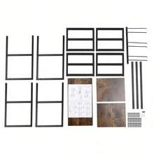 YUNRUX Wall-Mounted Wine Rack For Display, Industrial Shelf For Wine Bottles And Glasses - 棕色 - 查看 7