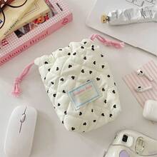 1 Peça Bolsa de Câmera Acolchoada com Estampa de Nuvem Fofa, Bolsa de Armazenamento CCD, Bolsa de Câmera à Prova de Queda e Poeira, Adequada para Armazenamento de Câmera de Cartão Preto, Simples e Portátil, à Prova de Queda e Arranhões, Uso Multipropósito ao Ar Livre, Acessórios de Câmera, Necessidades de Viagem ao Ar Livre, Necessidades de Cruzeiro, Necessidades de Dormitório, Presente de Aniversário, Presente de Dama de Honra, Presente para Mãe, Presente para Professor, Presente do Dia dos Namorados, Estojo de Carregador, Bateria Portátil, Carregador de Telefone, Acessórios de Câmera Digital