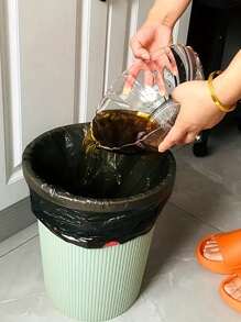 Trash Bags,Kitchen Household Extra Thick Drawstring Type Garbage Bag,Bathroom Trash Bag,Disposable Trash Bag,Pouch Kitchen Storage Garbage Bags,Plastic Bag For Bathroom Kitchen Office Restaurant Cleaning