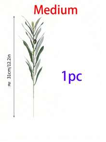 5pcs/3pcs-Olive Branches Artificial Plants Greenery Stems Olive Leaves Fake Silk Plants Artificial Green Leaf For Wedding Bouquet Arch Swag Table Floral Arrangement Centerpieces Vase Filler Home Party Decor, Gift,Green Plant Stem Artificial Olive Tree Branch Home Decor Christmas Decorations Room Decor Christmas - Multicolor - View 12