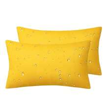 Phantoscope Colorful Waterproof Outdoor Pillow Inserts - All-Weather Throw Pillows For Patio, Camping, Tent & Couch (No Cover Needed, Decorative Cushion Stuffer) - 黃色 - 查看 8