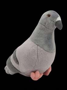 22厘米/8.66英寸仿真鸽子毛绒玩具可爱柔软鸽子填充动物毛绒玩具鸟毛绒玩具儿童生日派对家居女孩房间装饰创意礼物