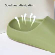 Cloud Slides For Women And Men, Platform Slides Slippers, Non-Slip Quick Drying Soft Lightweight Shower Shoes, Thick Sole Open Toe Slides Sandals For Indoor & Outdoor - màu xanh lá - Xem 6