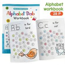 26 English Letters Tracing Workbook, 28 Pages Of A-ZAlphabet Practice Paper Learning English Exercise Book,ABC Writing Workbook Handwriting Workbook ForPreschool Kids, Toddler Boy Toys,GameBook.Book For Kids,Kid Learning