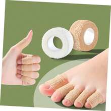 2 Rolls Of 8-Meter White Khaki Toe Protectors, Big Toe Finger Protectors, Suitable For Both Men And Women, Runners' Big Toe Protectors, Bandages, Toe Protectors, Pain-Relieving Toe Pads, Suitable For Daily Wear And Tear Prevention And Protection Of All Parts Of Hands And Feet