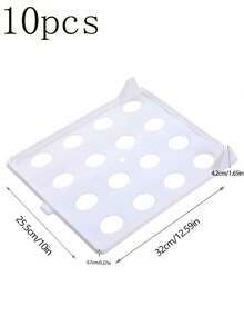 1/5/10/20 件可折叠衣物收纳盒，可堆叠节省空间的衬衫和裤子分类收纳架，带盖家用厨房篮子盒，方便取用，整洁，用于家庭整理、洗衣整理和储存的箱子和容器 - 白色 - 查看 14