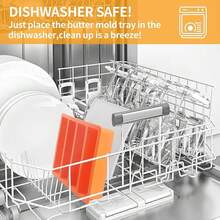 Silicone Ice Cube Molds Widely Use 2 Packs,Ice Cube Tray For Whiskey, Butter Mold,Freezer Molds For Soups And Sauces (Orange)-721904 - 2 - 查看 8