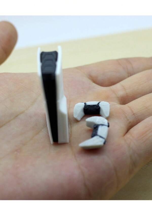 Miniature PS 5 Game Console Model, Pretend Play Game Controller. Miniature Model Household Decoration Doll House Accessories And Props