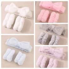 2pcs/4pcs/6pcs/8pcs/10pcs Wrist Bands, Wrist Towel Bands, Sweat Absorbent Wristbands For Women, Reusable Cleaning Wristbands, Soft Wash Face Wrist Bands, Facial Makeup Wrist Bands, Anti-Sweat Arm Sleeve Wristbands, Can Be Used As Headbands, Scrunchies, Sports Wristbands, Multiple Colors And Sizes Combinations - Bathroom Accessories, Reusable Spa Quality Sweat Bands Suitable For Women And Girls, Great For Face Washing, Yoga, Running Home Bathroom Decor Fall Decor Back To School