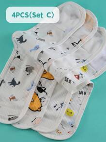 4pcs Newborn Baby Umbilical Cord Care Belly Band, Comfortable & Warm Infant Abdominal Band, Baby Swaddle Belly Band, Prevent Baby's Belly From Getting Cold, Breathable Soft Belly Wrap, Suitable For Baby Shower Gifts, Outdoor Activities, Newborn Essentials