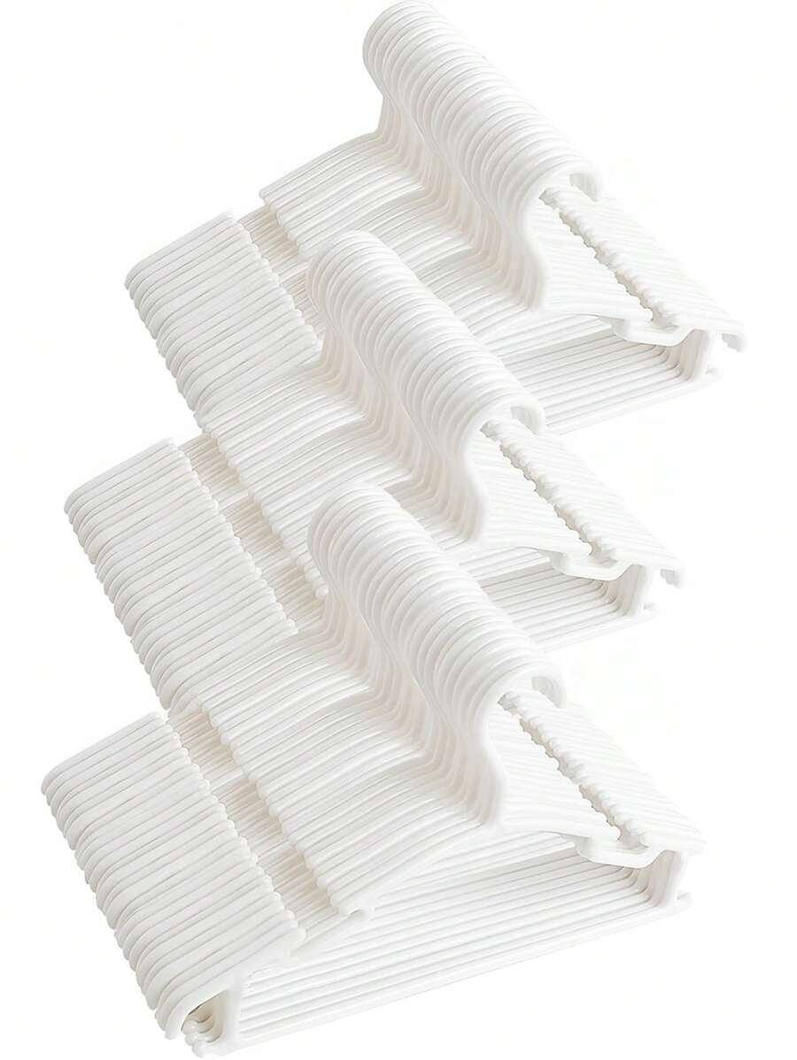 30/20/10pcs Kids Clothes Plastic Hangers, Durable Non-Slip Children Clothing Drying Racks