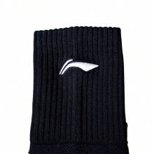 LI-NING 羽球系列男款中筒襪 AWSV161 - 黑色 - 查看 6
