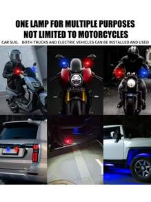 LED Strobe Eagle Eye Signal Light Motorcycle Light Headlight Fog Lamp 12V Universal Mini DRL Running Lights Driving Light - Multicolor - View 6