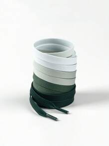 1 par de cordones de zapatos de moda con degradado de color, disponibles en múltiples colores, cordones elegantes para tenis, zapatos casuales, accesorios para zapatos