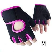 LINGPENG 1 Pair Half Finger Breathable Workout Gloves With Anti-Slip Silicone Pads, Suitable For Cycling/Weightlifting/Strength Training - Multicolor - View 17