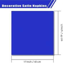 8/24pcs Square Satin Dinner Napkins, Silky Soft Smooth Decorative Napkins, Suitable For Restaurant, Wedding, Party, Home, Celebration, Christmas, Thanksgiving, Halloween Decor - Multicolor - View 4