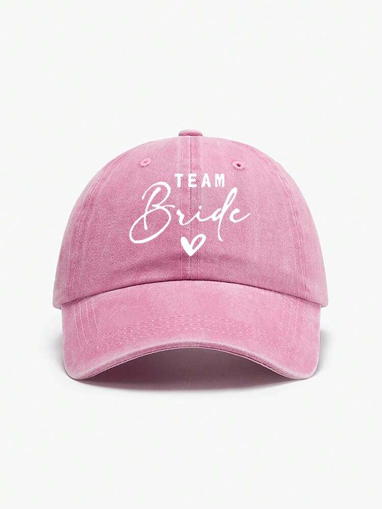 1 pieza Gorra de béisbol ajustable unisex con estampado "TEAM Bsilc", lavable, adecuada para uso diario, viajes al aire como regalo - Multicolor - Ver 12