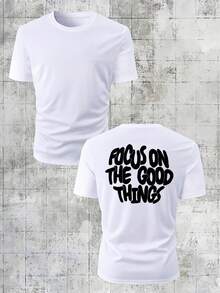 Premium 180g Polyester T-Shirt For Men And Women - On Good Things Style - Comfortable, Cool And Stylish For Summer - 白色 - 查看 2
