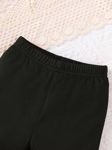 3件套女婴休闲套装，格子长袖衬衫搭配马甲外套和喇叭裤，适合日常休闲和户外穿着，夏季 - 藍色 - 查看 6