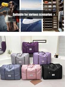 حقيبة دوفل قابلة للطي مقاومة للماء، متعددة الاستخدامات، سعة كبيرة، حقيبة سفر وحقيبة رياضية وحقيبة لنقل الملابس والبطانيات، يمكن وضعها على حقيبة السفر المتحركة، مناسبة للانتقال، السفر، العطلات، السكن الجامعي، حقيبة سفر، حقيبة جامعية، حقيبة أمتعة، حقيبة نهاية الأسبوع، حقيبة مستشفى، حقيبة شتوية، حقيبة مبيت، حقيبة رياضية، حقيبة عطلات مقاومة للماء، ضروريات السفر