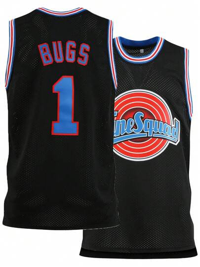 Atonmore Men's Basketball Jersey, 1 Black, Basketball Vest With Embroidery And Stitching, Sleeveless Sports Top