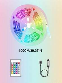 1PC 1M-15MABS LED Strip Light Colorful Color Change Room Decor Home Decor Led Lights For Room