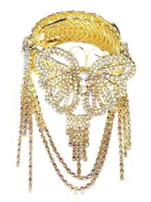 1PC spirală bandă de braț vârtej braț superior manșetă brățară brățară egipteană costum accesoriu pentru femei culoare auriu-argintiu