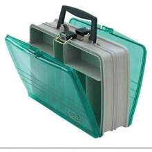 Caja de aparejos Plano Molding 1120-00, estilo bolso, 20 compartimentos, arenisca/verde - Una talla - Ver 3