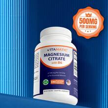 Vitamatic Magnesium Citrate With Vitamin B6 - 500mg Per Serving - 180 Capsules - 無味 - 查看 7