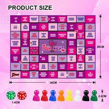 Drinking Board Games For Adults, Rubber Mat (Easy To Store) Drinking Board Game, Funny Party Interactive Drinking Games For Game Night, Birthday, Family Play Or Any Occasion, Age 21+, 2-8 Players - Multicolor - View 13