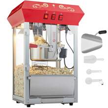 Popcorn Maker, 8 Oz Countertop Popcorn Machine, 850W, 48 Cups, Red - 查看 8